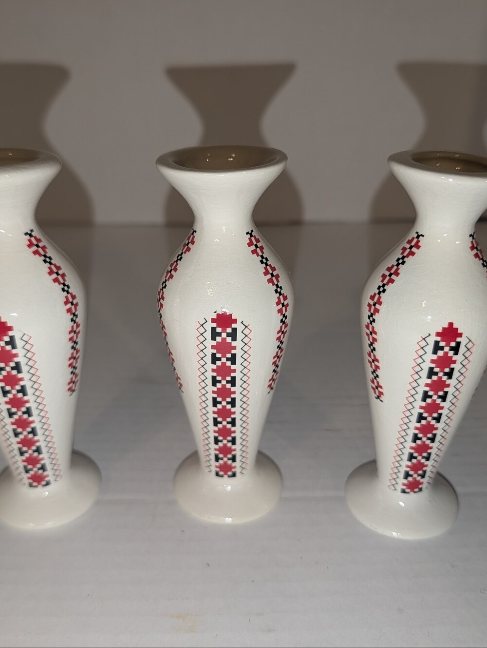 3 Vintage Beautiful Byd Vases Ukrainian Art Fantasy Hand Painted Original box - Picture 10 of 12